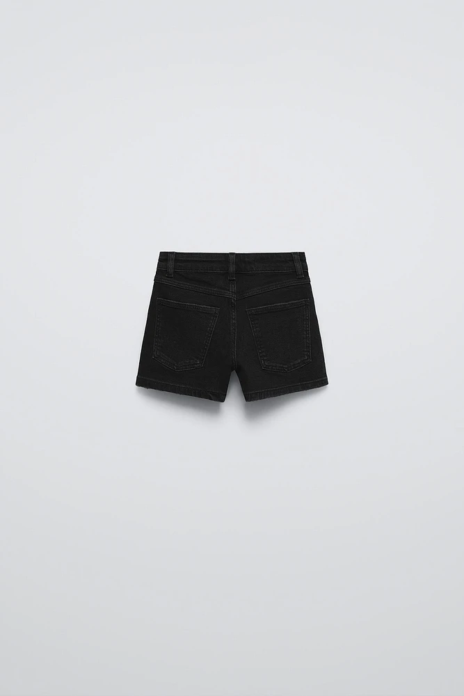 SHORT DENIM À STRASS