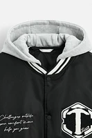 PATCHES HOODED JACKET