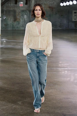 ZW COLLECTION LOW RISE STRAIGHT BOOTCUT JEANS