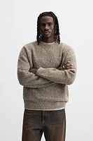 TEXTURED BOUCLÉ SWEATER