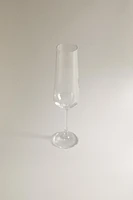 PLAIN BOHEMIA CRYSTAL FLUTE GLASS
