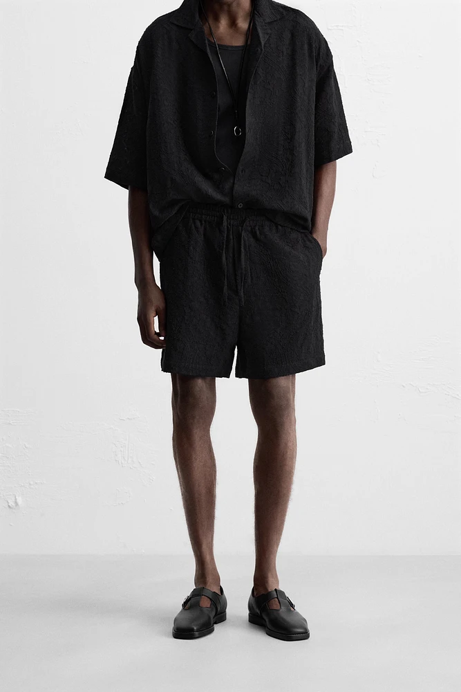 RELAXED FIT JACQUARD SHORTS