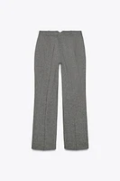 HEATHERED STRAIGHT LEG PANTS