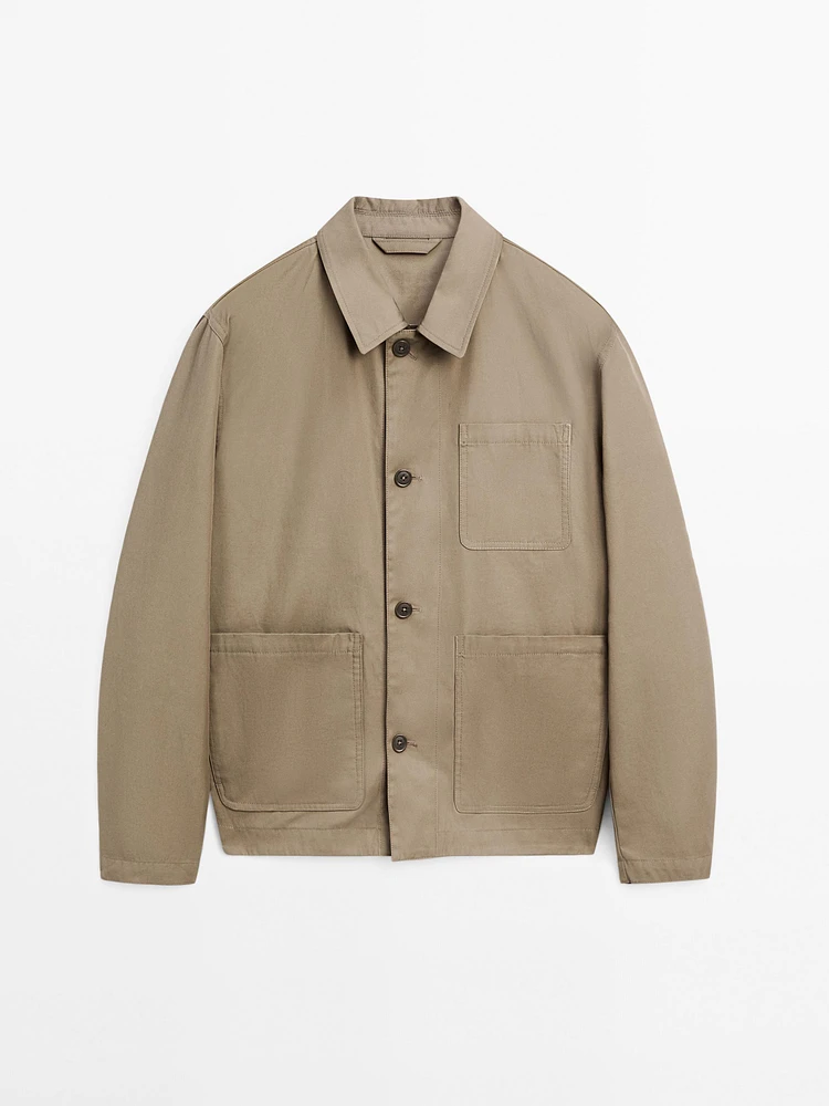 Veste avec poches 100 % coton