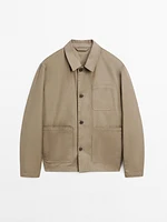 Veste avec poches 100 % coton