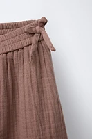 TEXTURED BOW SKORT