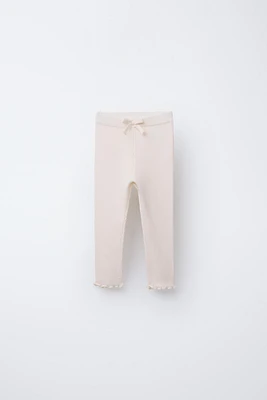 LEGGING CÔTELÉ LISSE