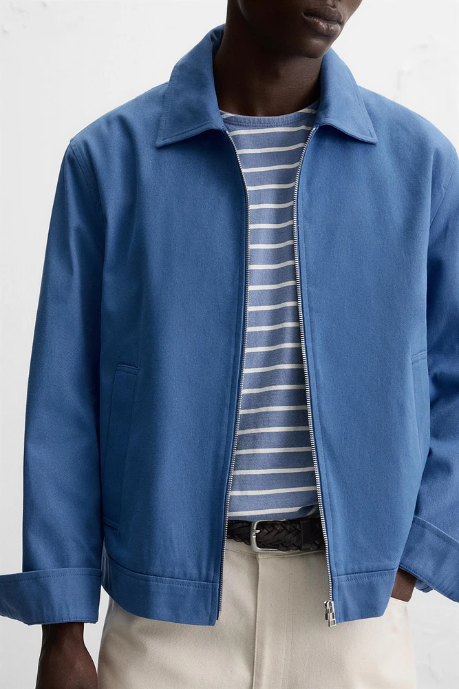 VESTE REGULAR FIT COTON