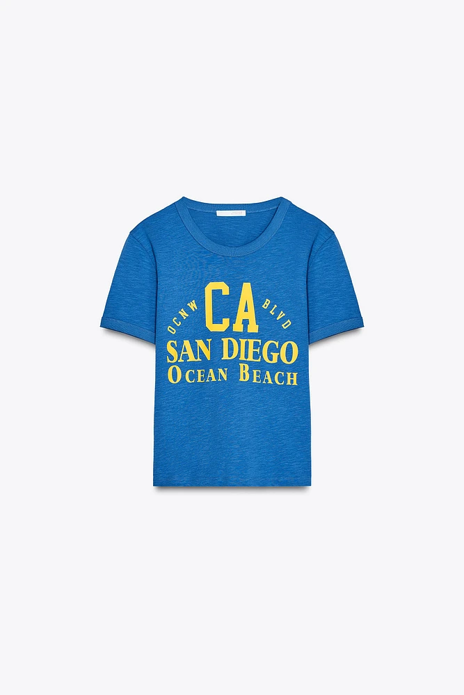 FLAME TEXT T-SHIRT