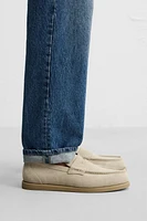 MOCASSIN EN CUIR À MASQUE CASUAL