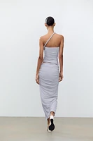 ASYMMETRIC HALTER TOP