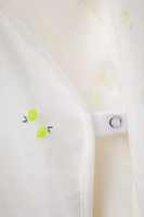 T-SHIRT CROISÉ CITRONS