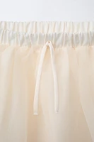 EMBROIDERED TULLE DOUBLE SKIRT