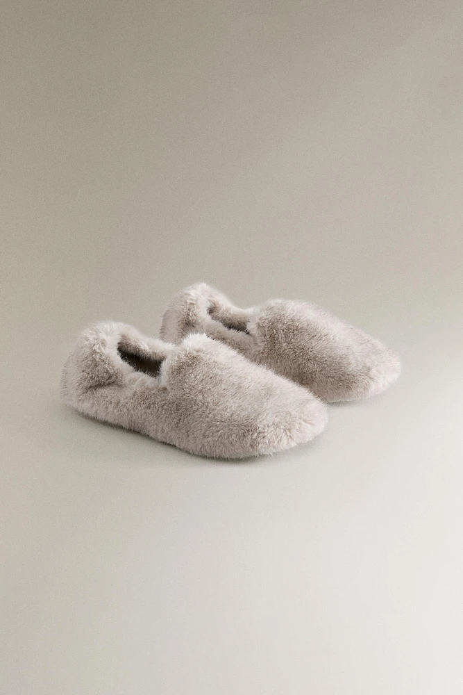 MOCASSINS FAUSSE FOURRURE DOUCE