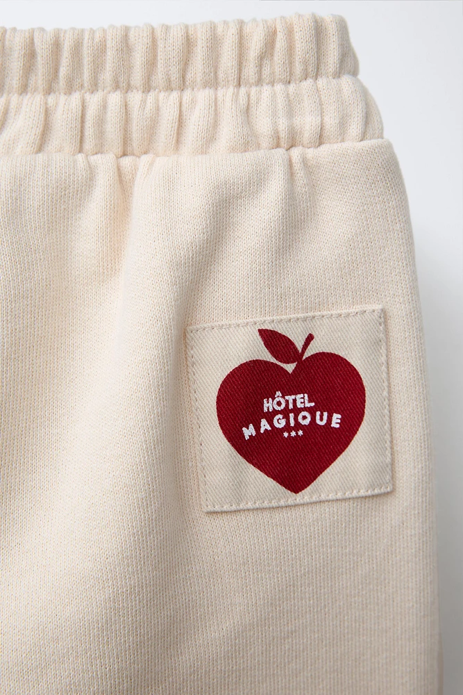 HÔTEL MAGIQUE © X ZARA STRAIGHT-LEG PLUSH PANTS