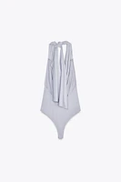 FLOWY HALTER BODYSUIT