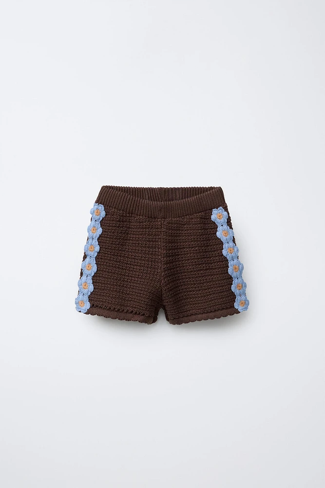 DAISY KNIT SHORTS