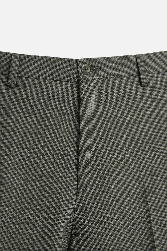 HOUNDSTOOTH SUIT PANTS