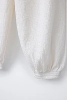 PANTALON BALLON TEXTURÉ