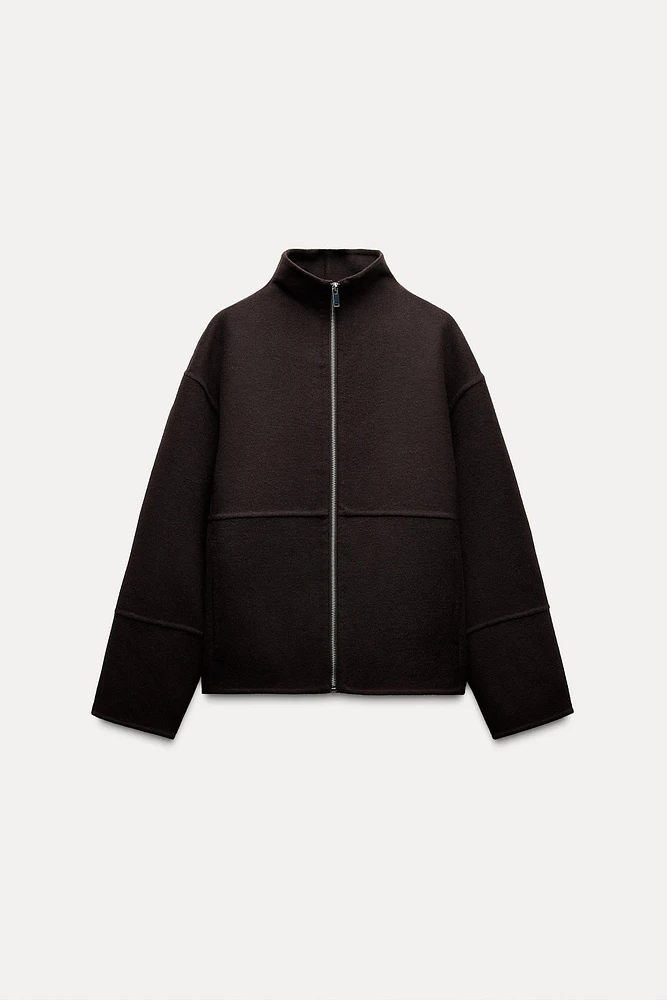 WOOL BLEND JACKET ZW COLLECTION