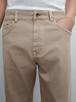 Faux jean relaxed fit