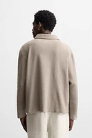 TEXTURED GRID JACKET