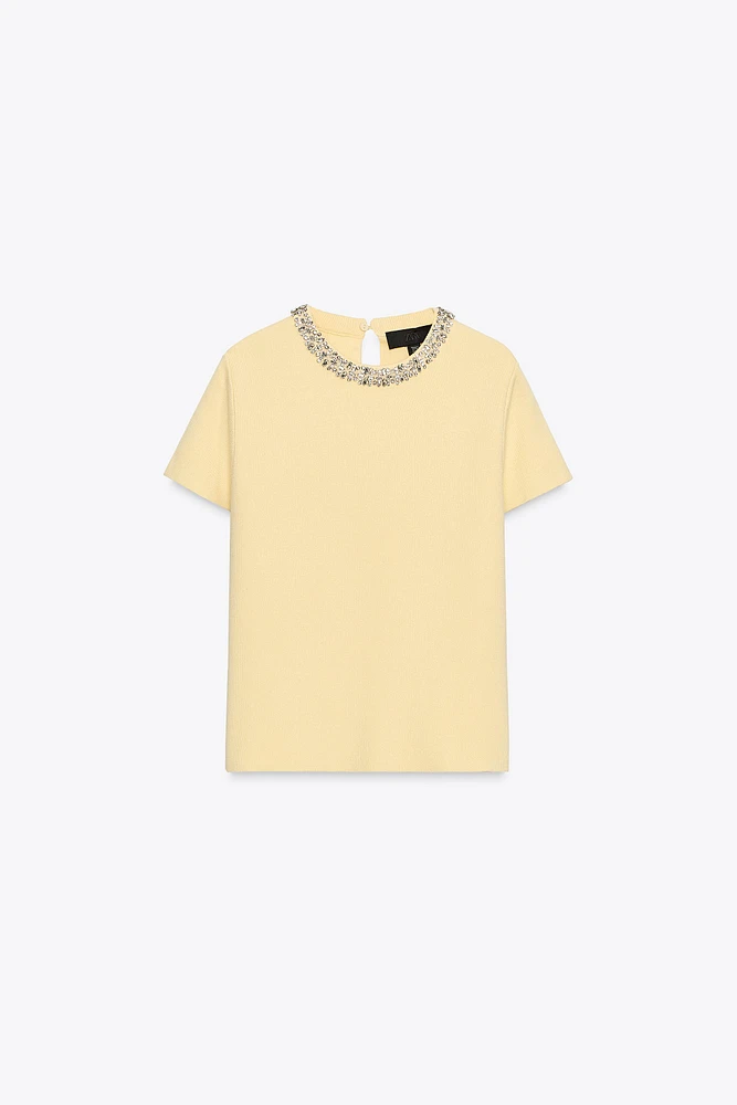 TOP EN MAILLE BIJOUX