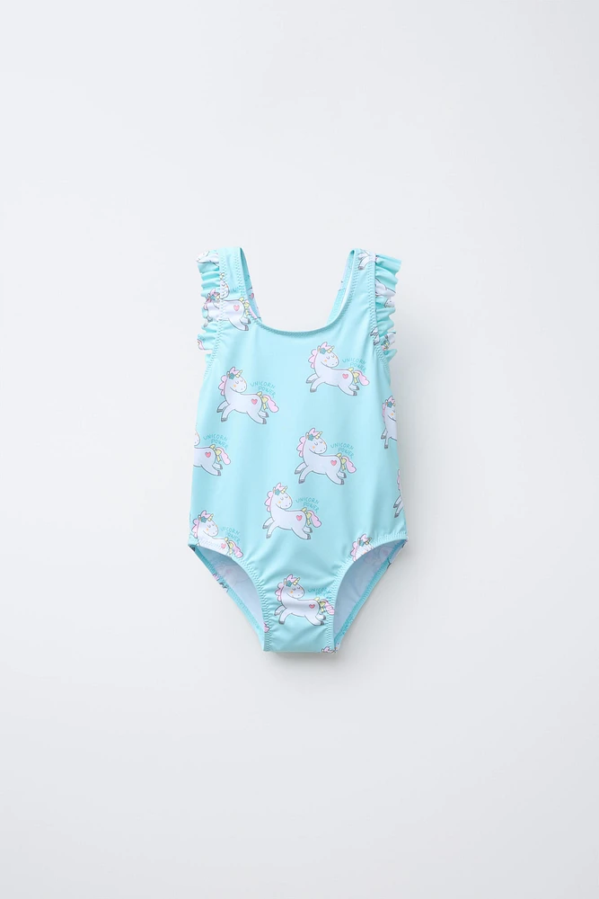 1-6 YEARS/ UNICORN SWIMSUIT