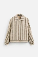BLOUSON STRUCTURÉ À RAYURES