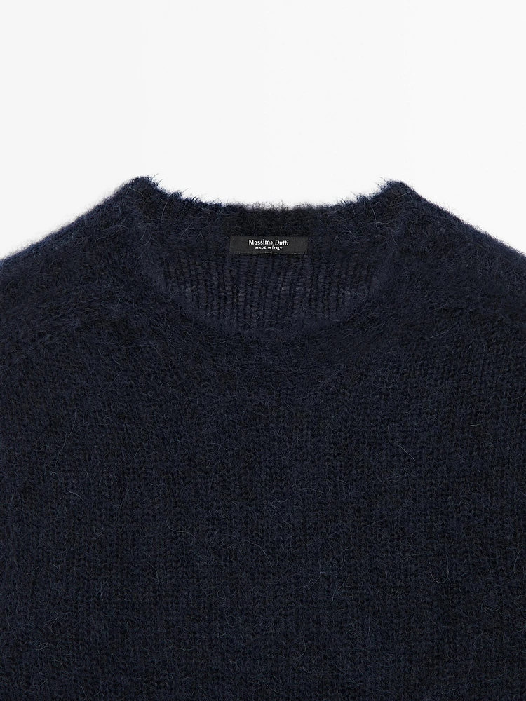 Pull en maille d’alpaga mélangé