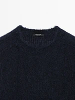 Pull en maille d’alpaga mélangé