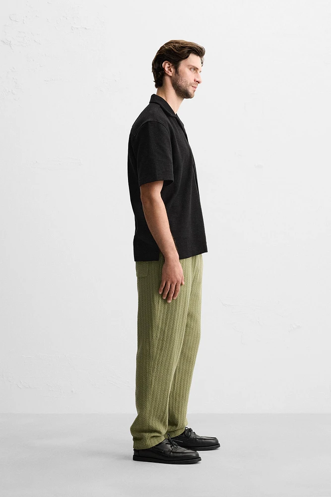 TEXTURED PANTS