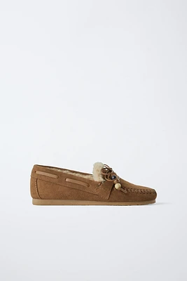 SPLIT LEATHER LOAFERS LIMITED EDITION