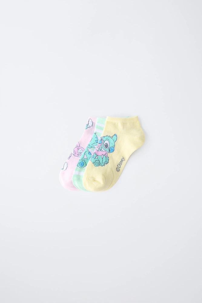 LOT DE TROIS PAIRES SOCQUETTES LILO & STITCH © DISNEY
