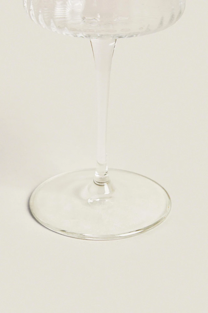 VERRE À VIN RECYCLABLE LIGNES