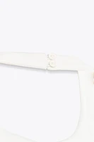 SHORT HALTER GODET DRESS