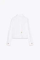 CHEMISE COURTE EN POPELINE