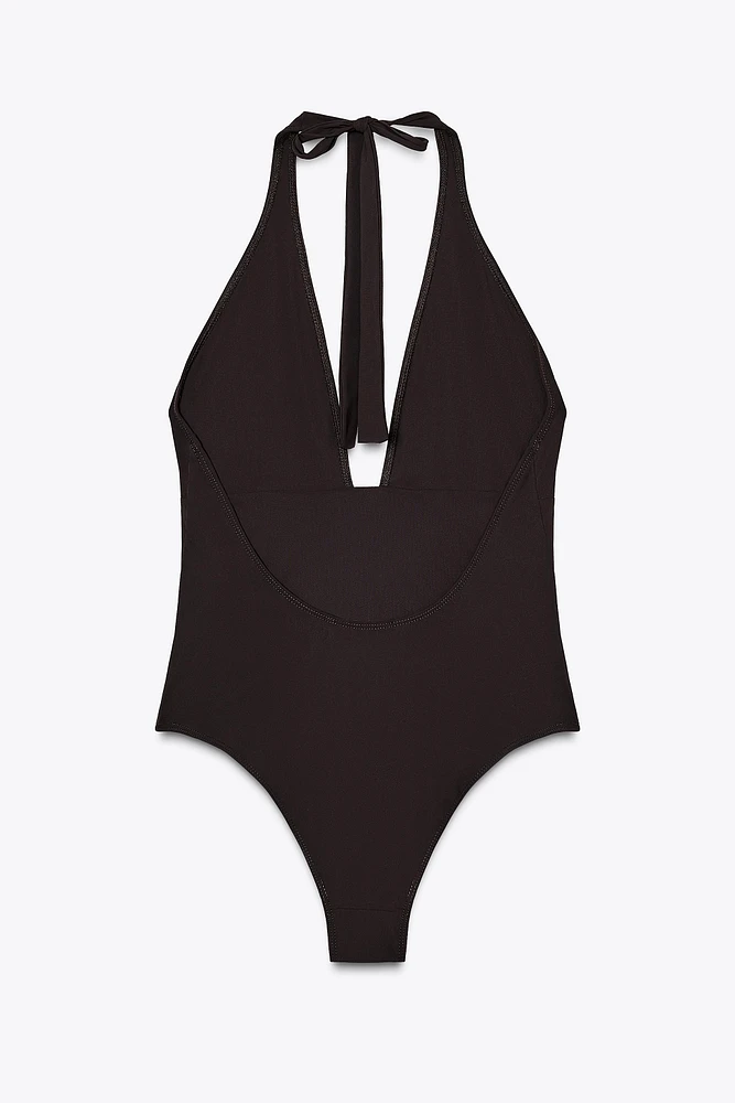 HALTER TRIANGLE SWIMSUIT
