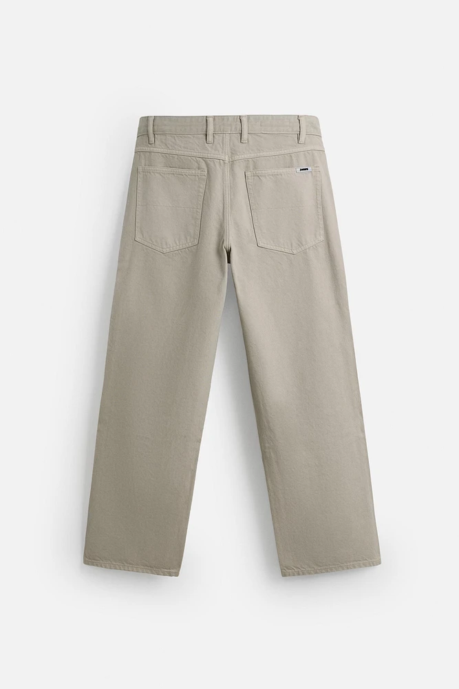 RELAXED FIT DRAWSTRING JEANS