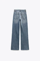 JEAN TRF WIDE LEG TAILLE HAUTE LONGUEUR COMPLÈTE