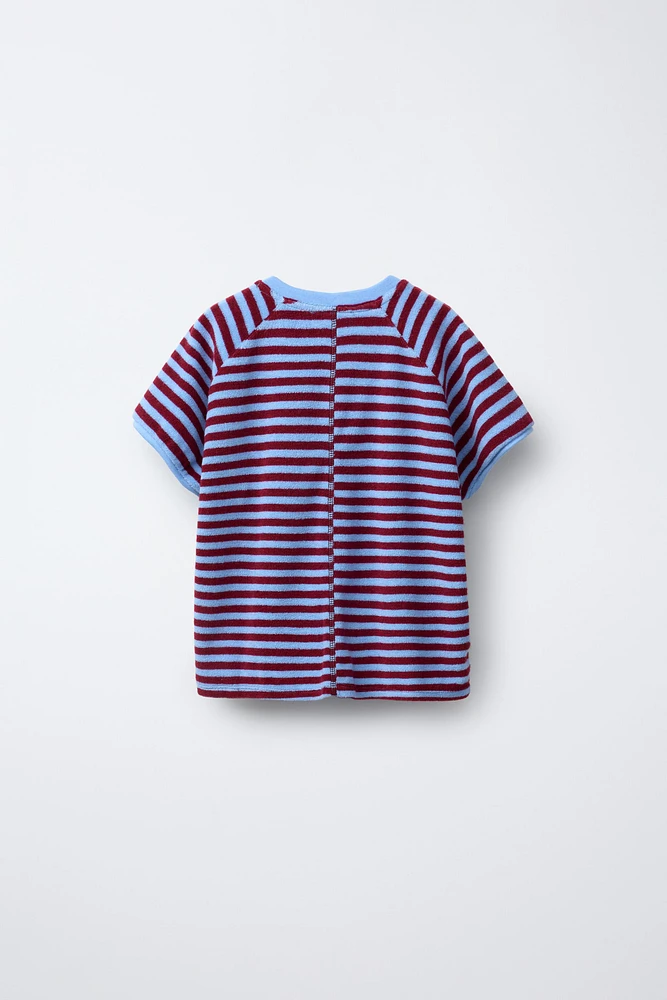 T-SHIRT À RAYURES SERVIETTE