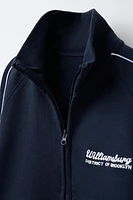 PLUSH SWEATSHIRT WITH TEXT