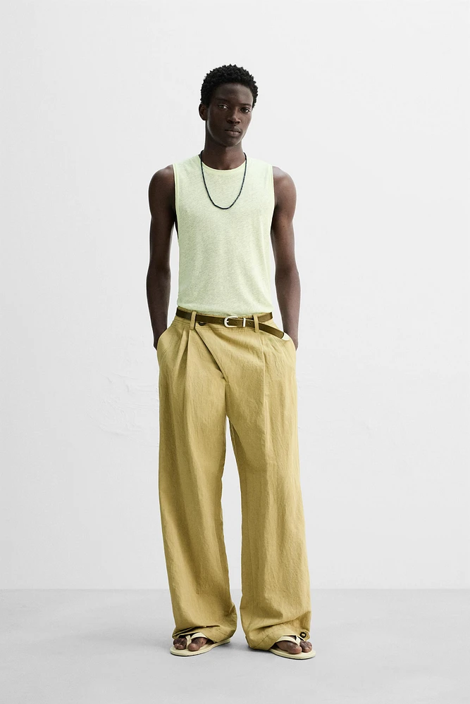 VISCOSE LINEN TANK TOP