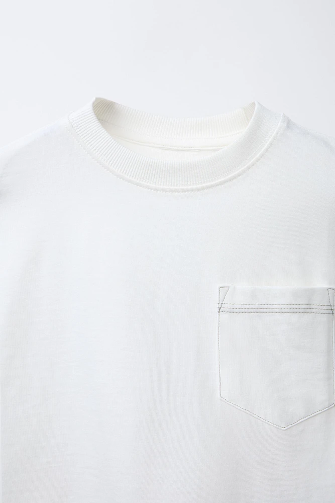TOPSTITCH POCKET T-SHIRT