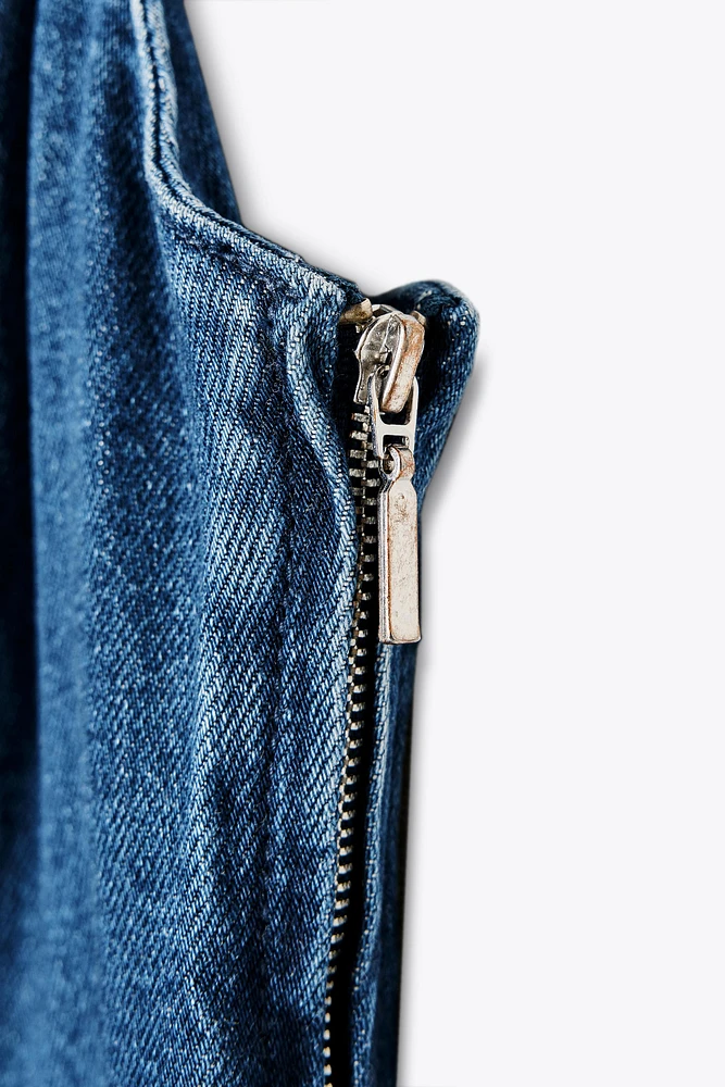 TRF DENIM MIDI DRESS