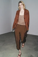 PANTALON COURT À PINCES ZW COLLECTION