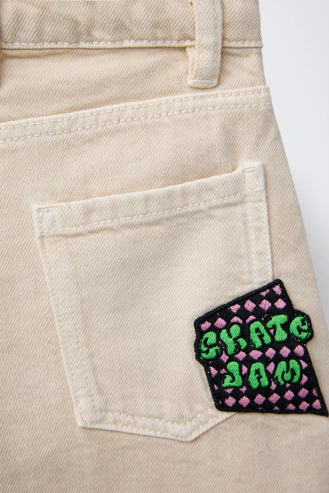 TWILL PATCH SHORTS