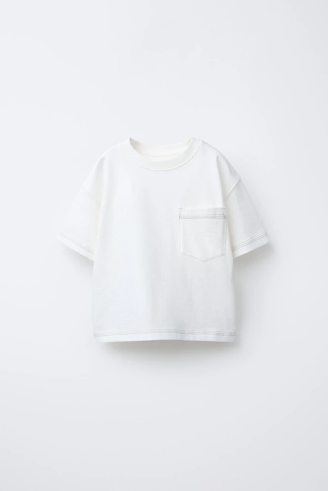 TOPSTITCH POCKET T-SHIRT