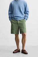 WASHED CANVAS SHORTS