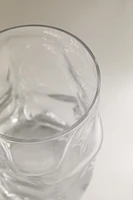 VERRE EN VERRE RECYCLABLE ONDULATIONS